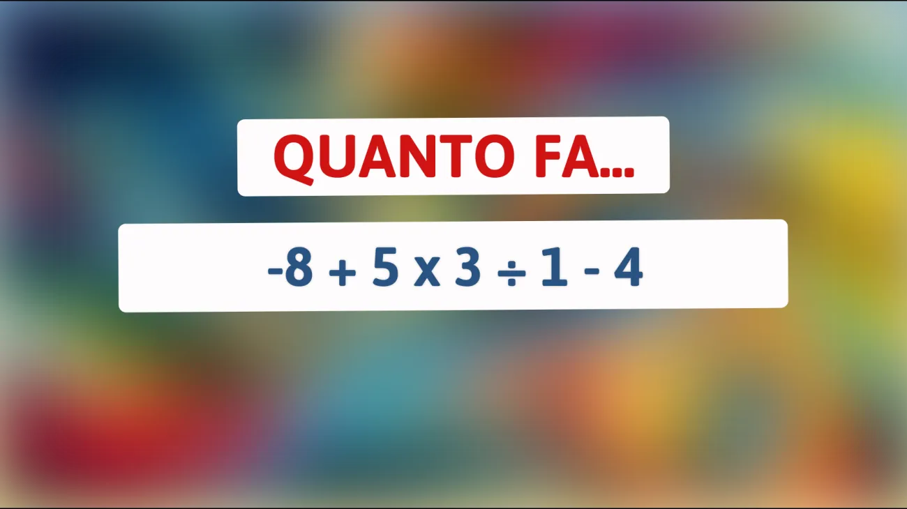 \"Sai risolvere questo enigma matematico? Metti alla prova la tua intelligenza con questa sfida!\""
