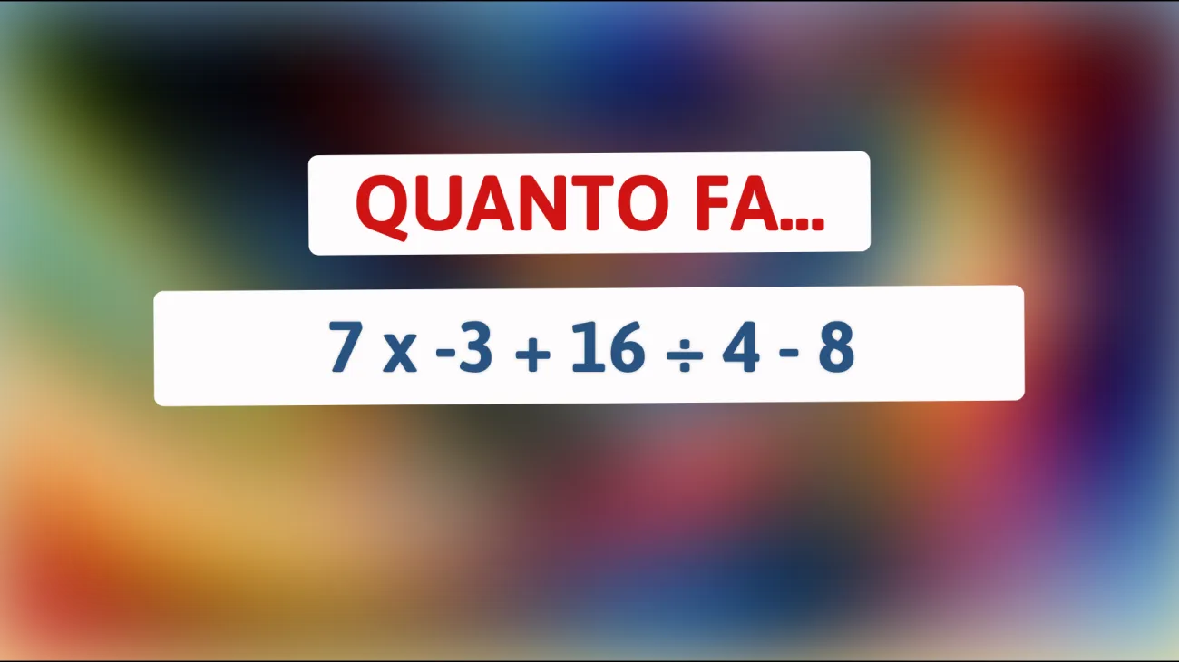 \"Sarà questo semplice calcolo la prova della tua genialità? Mettiti alla prova ora!\""