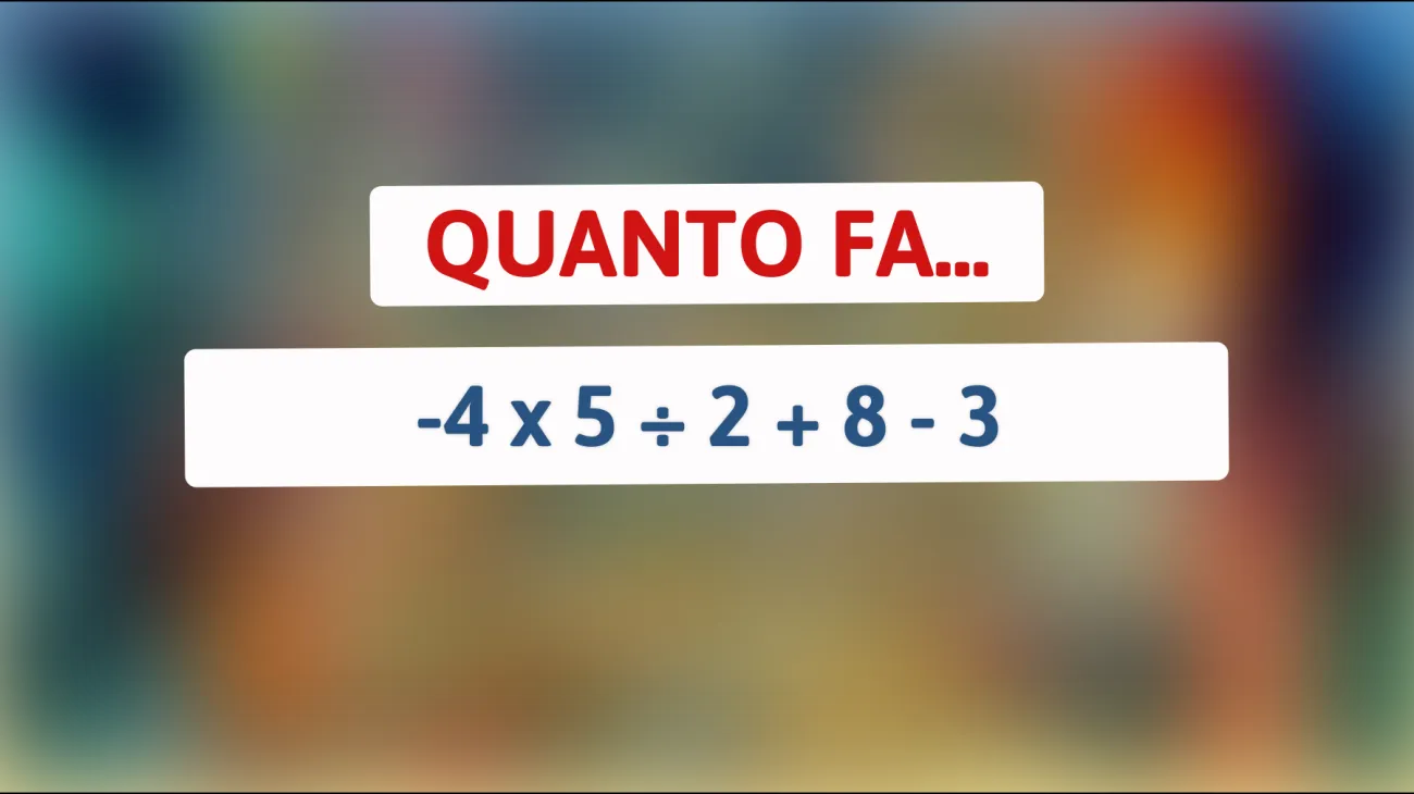 Se risolvi questo indovinello matematico sei un genio tra i geni! Provaci ora!"