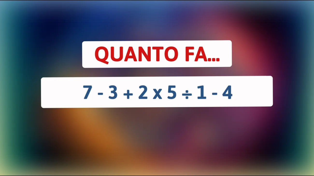 Una sfida matematica che solo i veri geni possono risolvere: sai calcolare questo enigma apparentemente semplice?"